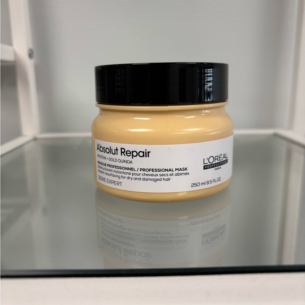 L'Oreal Absolut Repair Professional Mask - Cream and Black Jar